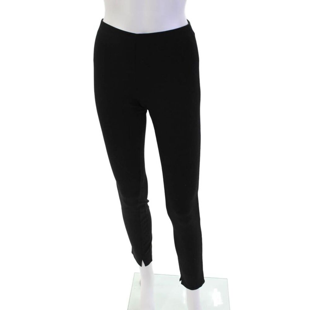 Theory Womens Stretch Solid Pull On Mid-Rise Ankle Leggings Black Size 9